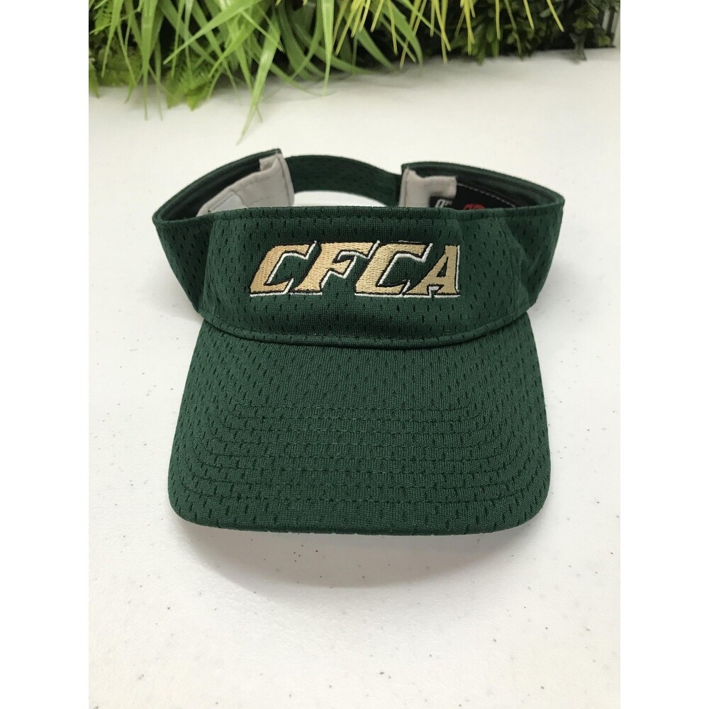 CFCA Hat Visor Strap Back One Size Green Mesh Embroidered OC Sports Mens